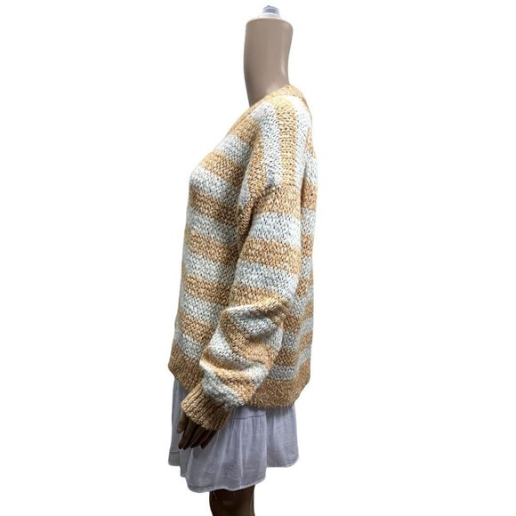 Madewell Slauchy Open Knit Pull Over Grandpa Sweater L - Picture 3 of 7